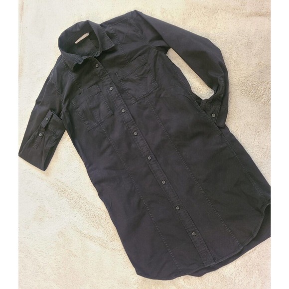 Everlane The Modern Utility Shirtdress Cotton Twill Button Front Long Sleeve 0 - Picture 1 of 7